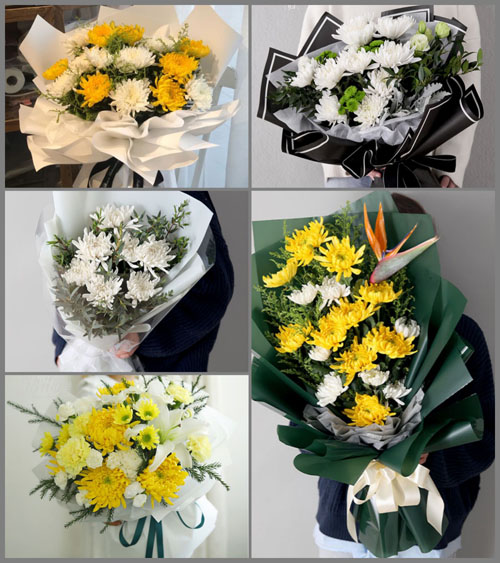 河北沧州献县临河乡白事花束代送